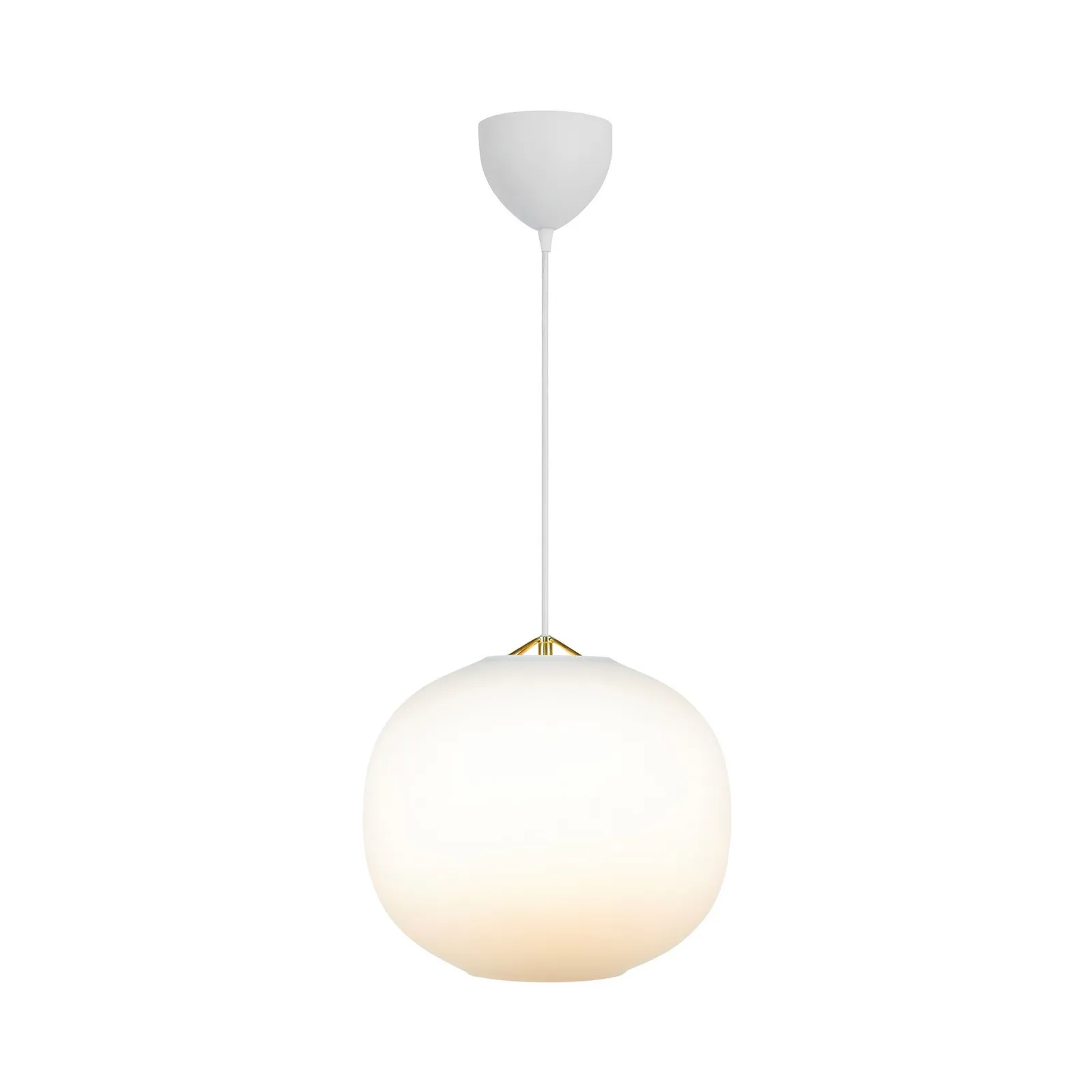 Nordlux Navone Pendant Light Opal White Glass Dining Room E27 Mains 30cm 2