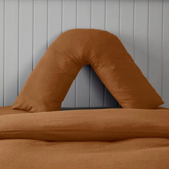 Soft & Cosy Luxury 100% Brushed Cotton V-Shape Pillowcase 1