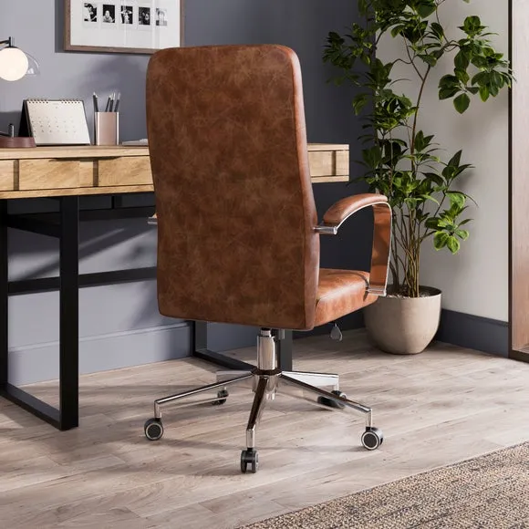 Alderton Faux Leather Office Chair 2