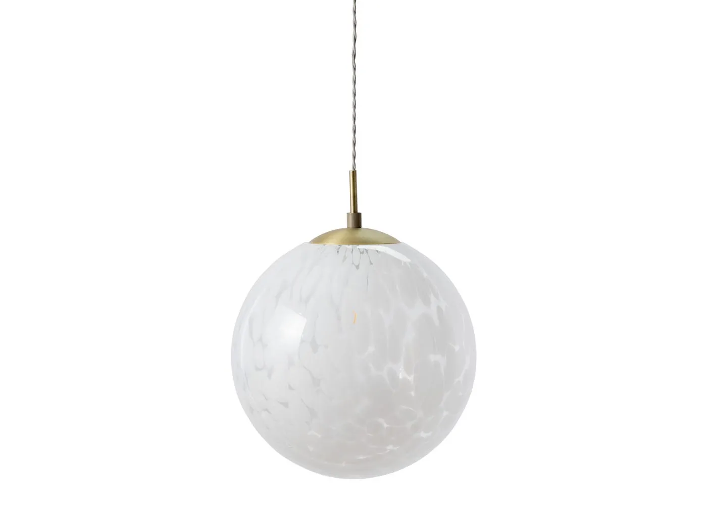 Heal's Speckled Glass Pendant Light White