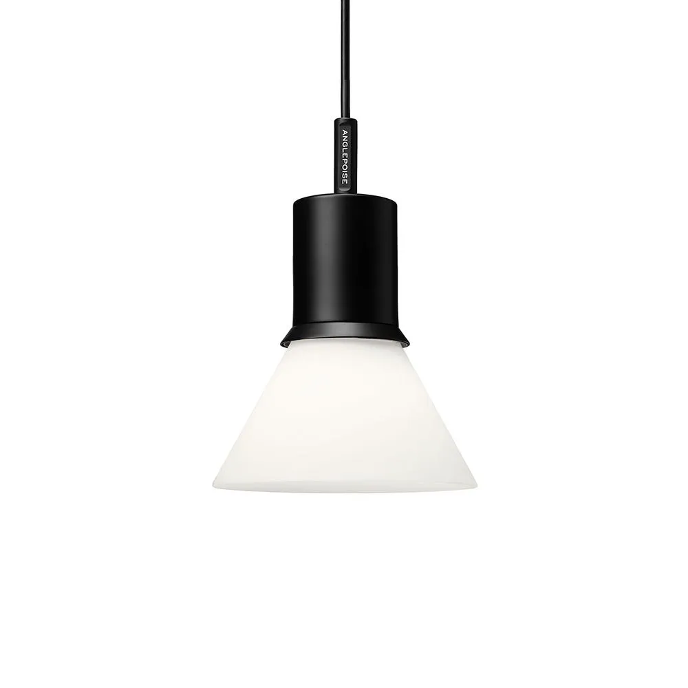 Anglepoise Type 80 Glass Pendant Light Matte Black/Opal White 2
