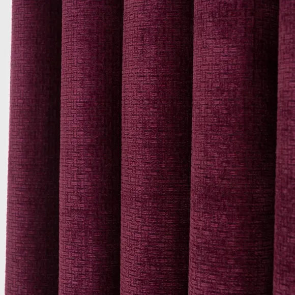 Alayna Chenille Eyelet Curtains (Blackout Available) 3
