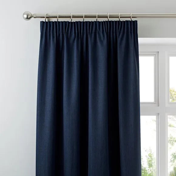 Solar Blackout Pencil Pleat Curtains 1