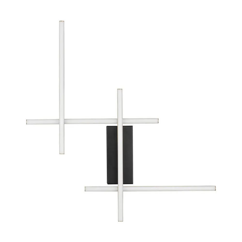 Netlighting Apecho Wall Lamp Sandy Black Gold Triac Dimmable LED 34W 1215lm 3200K