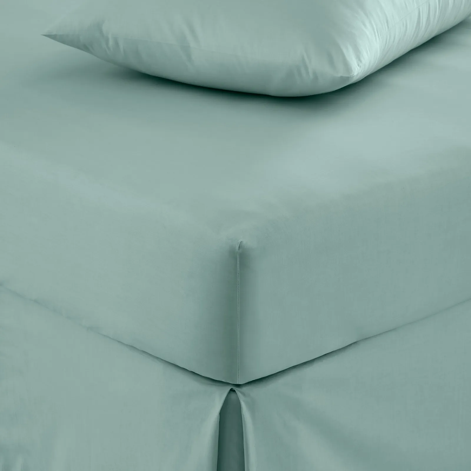 Pure Cotton Fitted Sheet Seafoam