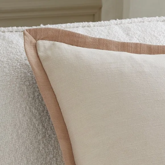 Natural Oxford Edge Square Cushion 2