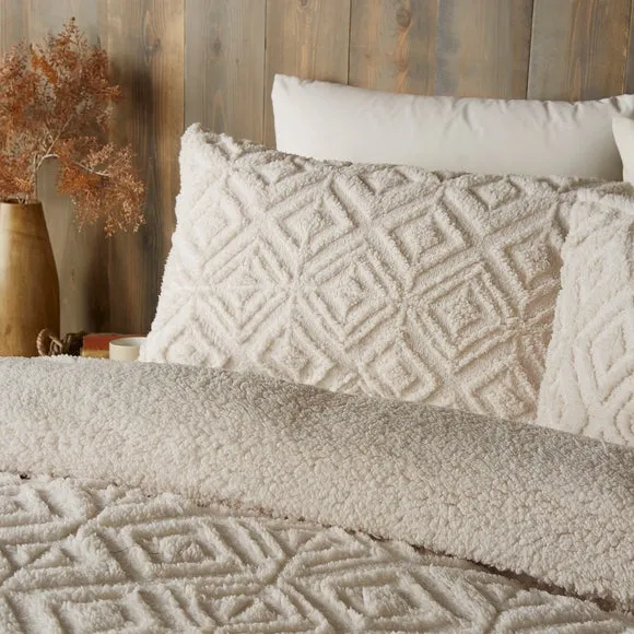 Fusion Geo Fleece Duvet Cover & Pillowcase Set 2