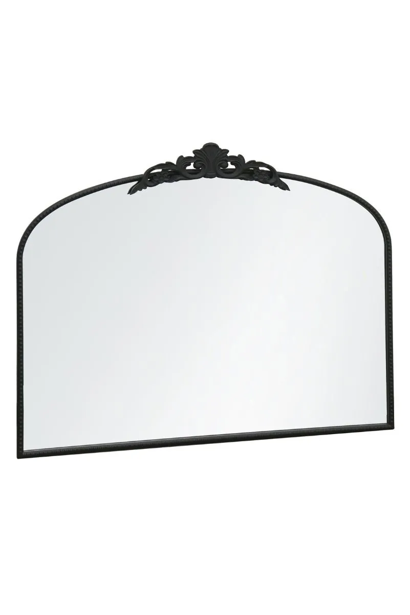 MirrorOutlet Black Metal Framed Arched Wall Mirror 40" X 31" (102CM X 80CM) 4