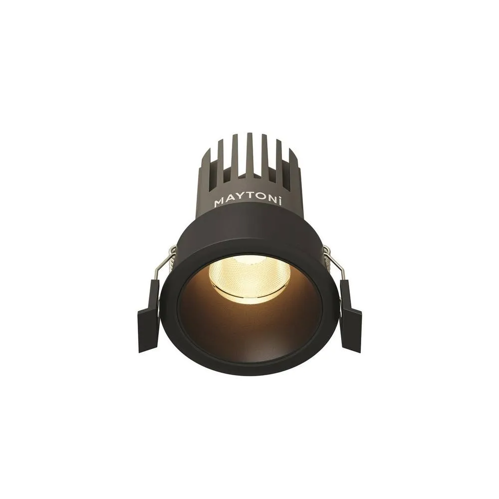 Netlighting Dip LED Recessed Wall Lamp Black 3000K