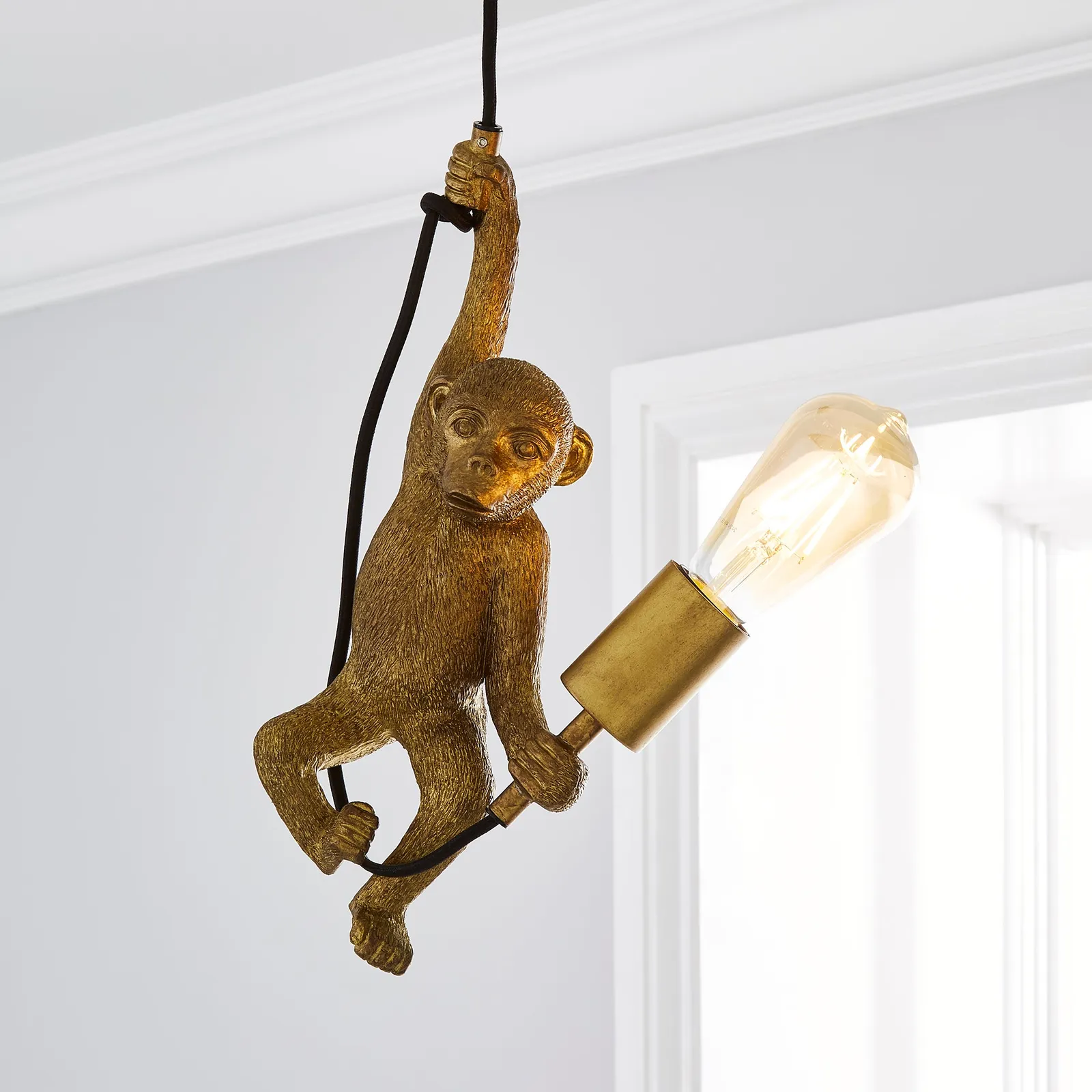 Odisha Gold Monkey Ceiling Light