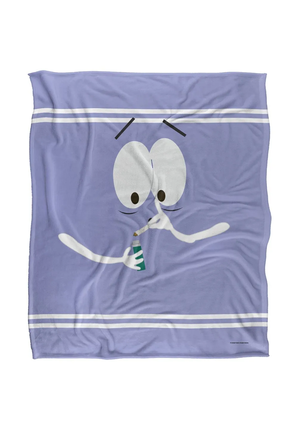 South Park Towlie Joint Silky Touch Super Soft Throw Blanket 152 X 127 cm in White