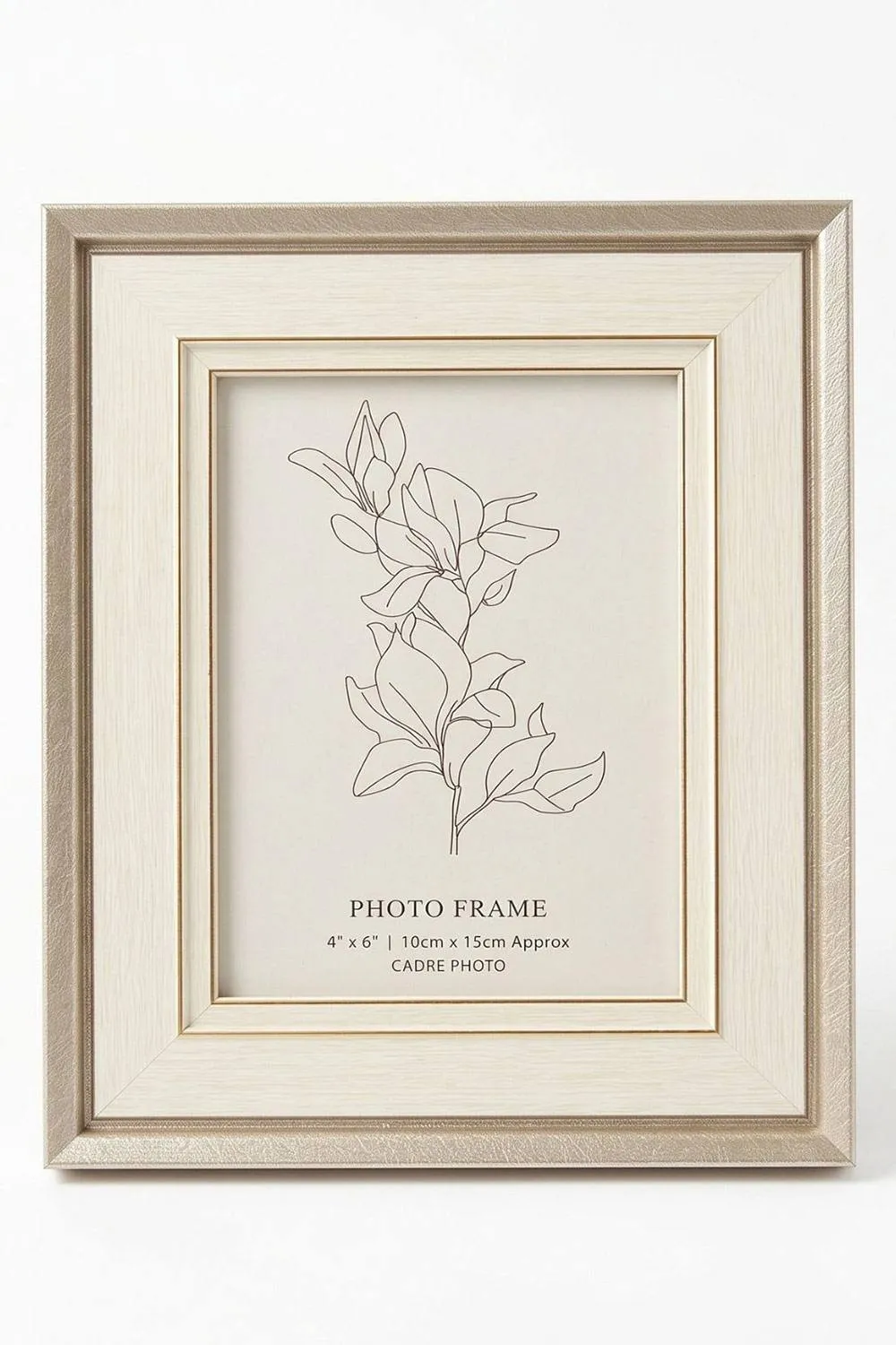 Homescapes Champagne Gold Picture Frame - 4 x 6"