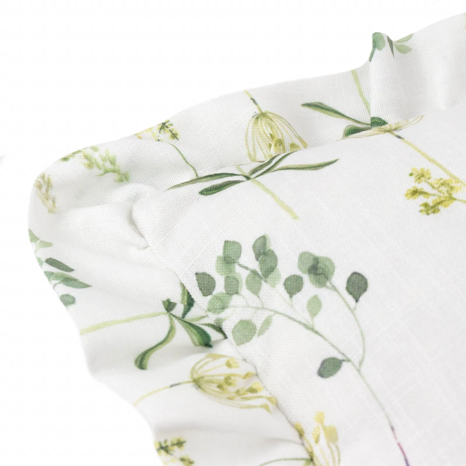Wylder Meadow Ruffle Floral Cushion in Blue 5