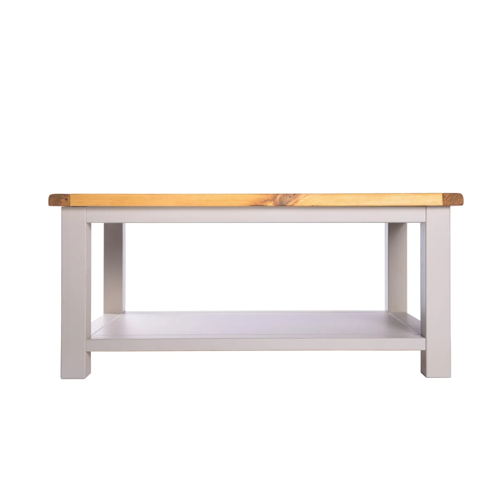 Cabinet Bits Coffee Table with Shelf - H45 W100 D60cm in Light Grey 3
