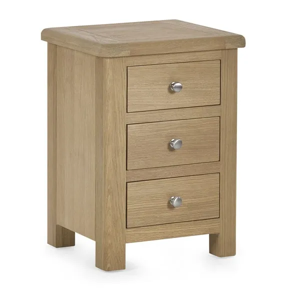 Memphis 3 Drawer Bedside Table 2