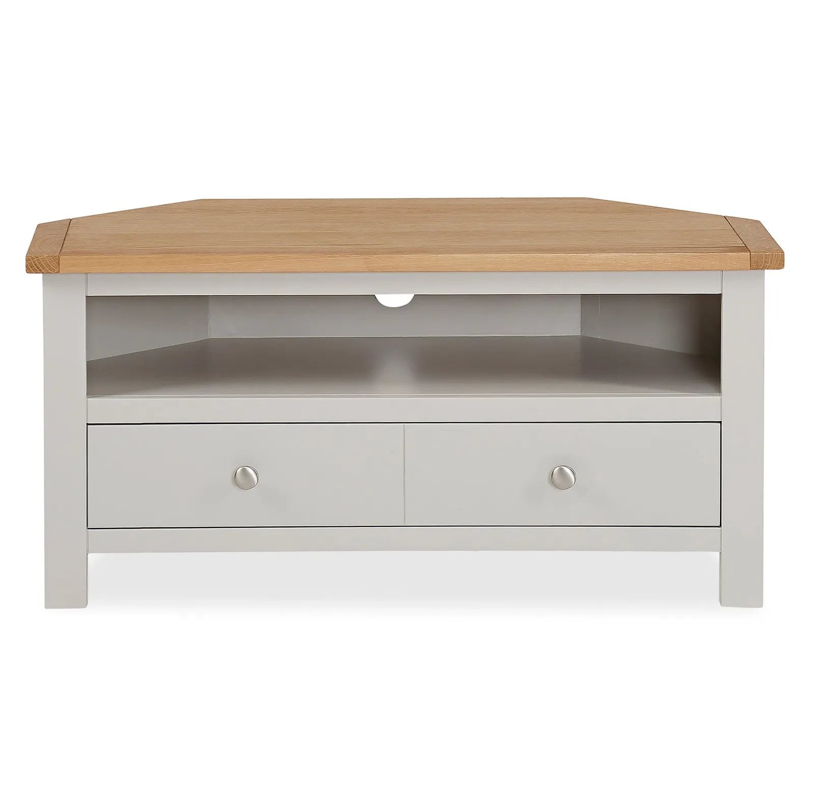 Bromley Grey Corner TV Stand Grey