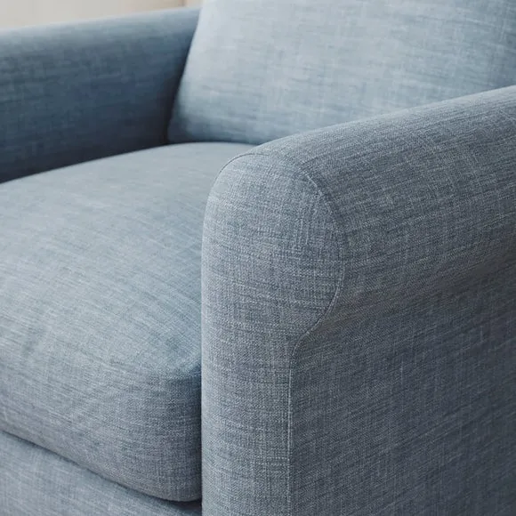 Maeve Faux Linen Compact Armchair 4