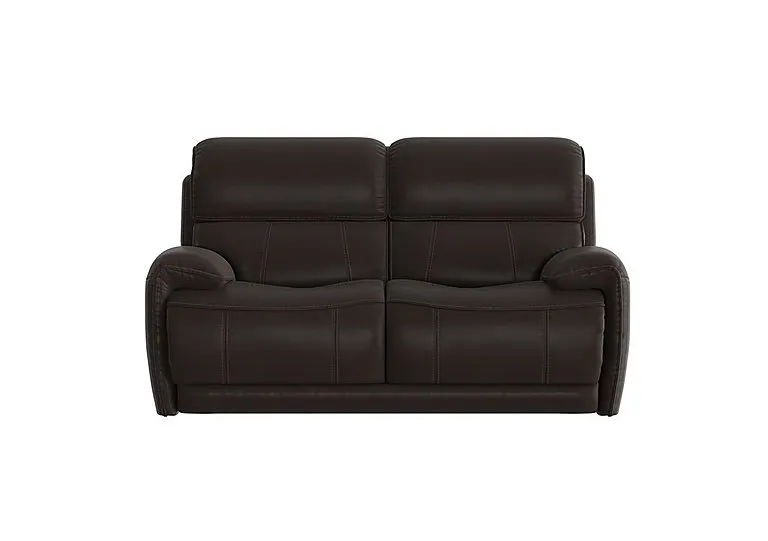 Link 2 Seater Leather Sofa - Dark Chocolate