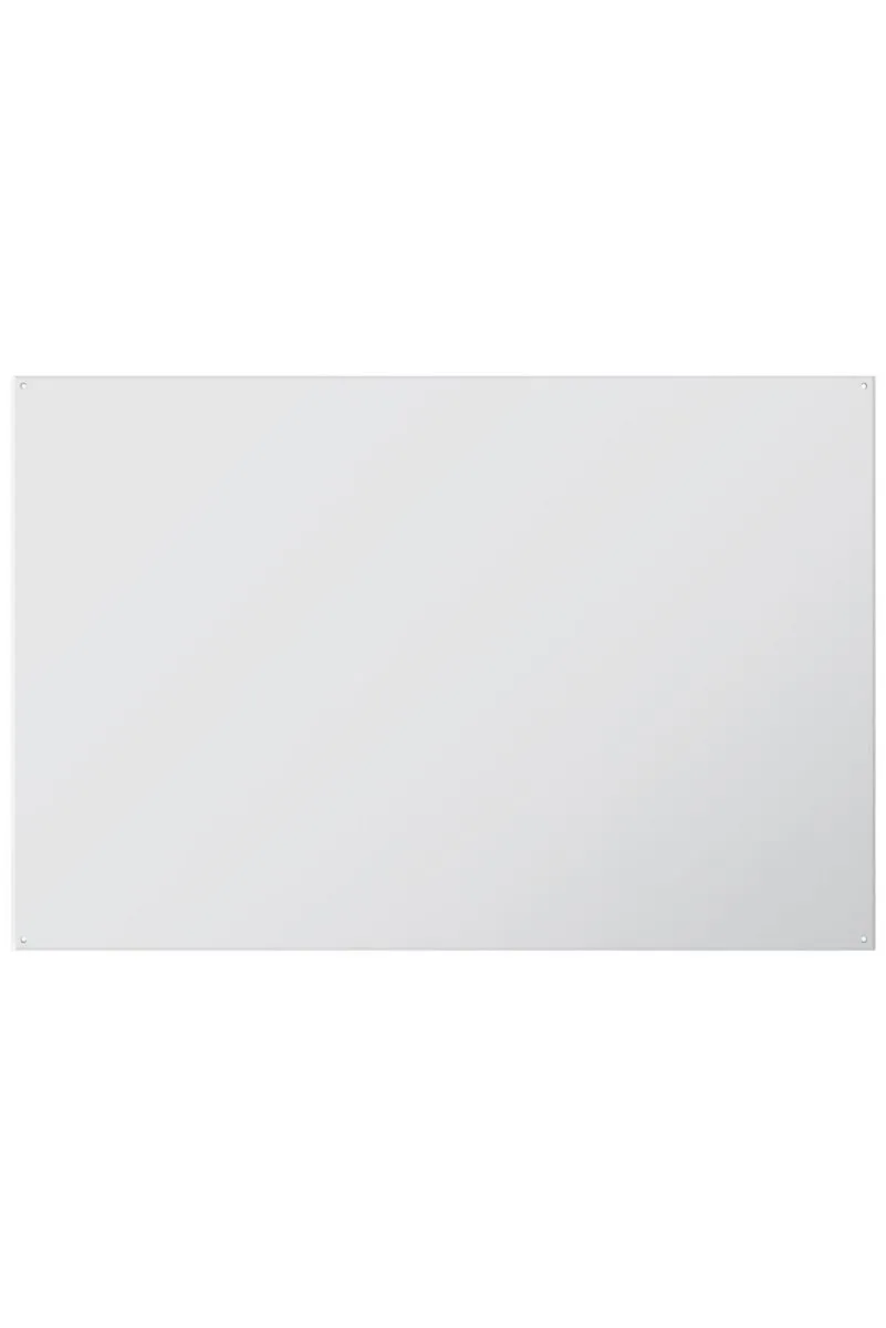 MirrorOutlet Circuitt 4mm Sheet Mirror Glass Polished Edges 4 Holes 150 x 100cm in Silver 4