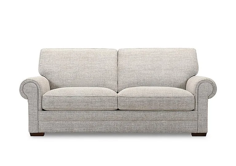 Carrick 3 Seater Fabric Sofa - Cream - Sofas and Armchairs