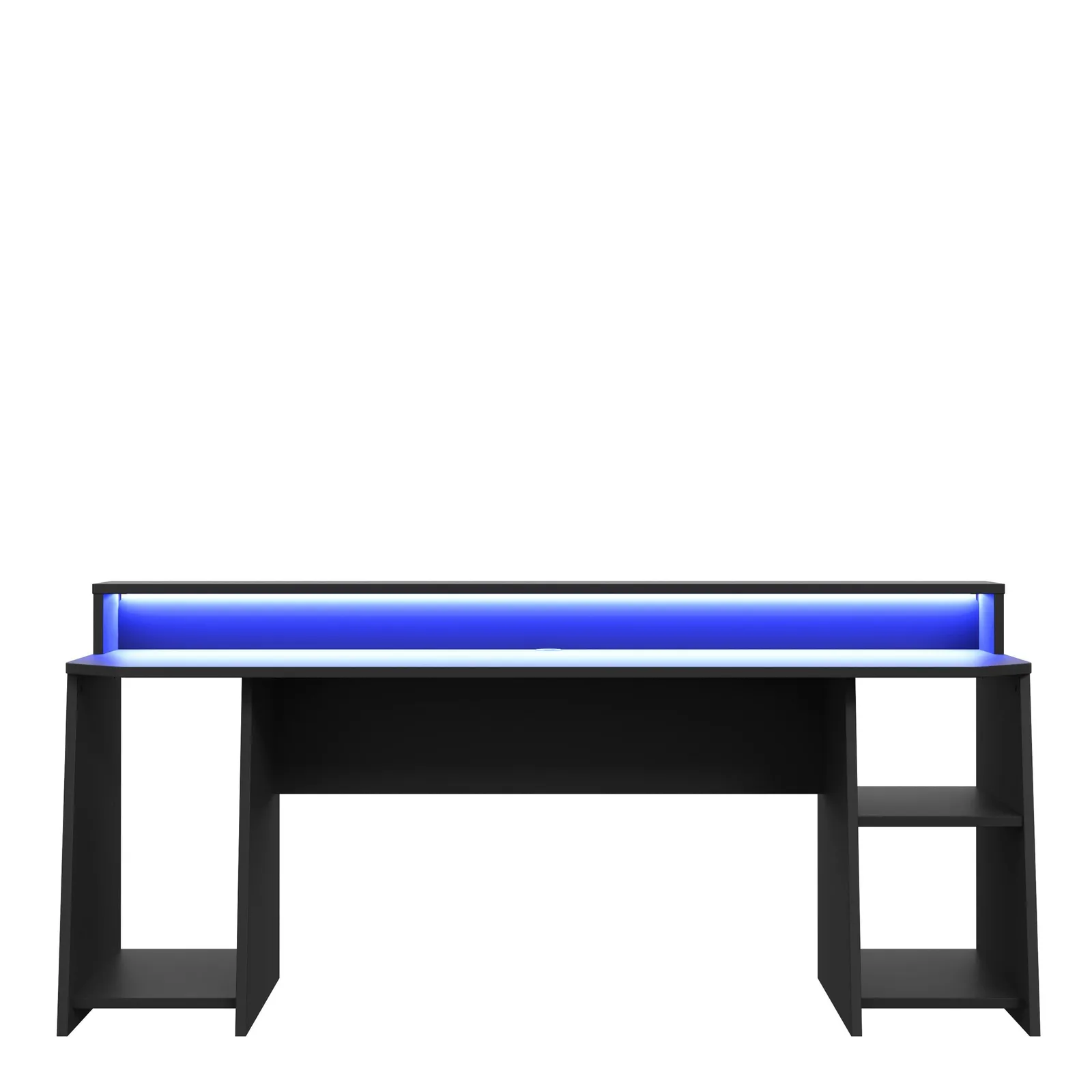 Furniture To Go Loadout Wide Black Gaming Desk with Colour Changing LED 2