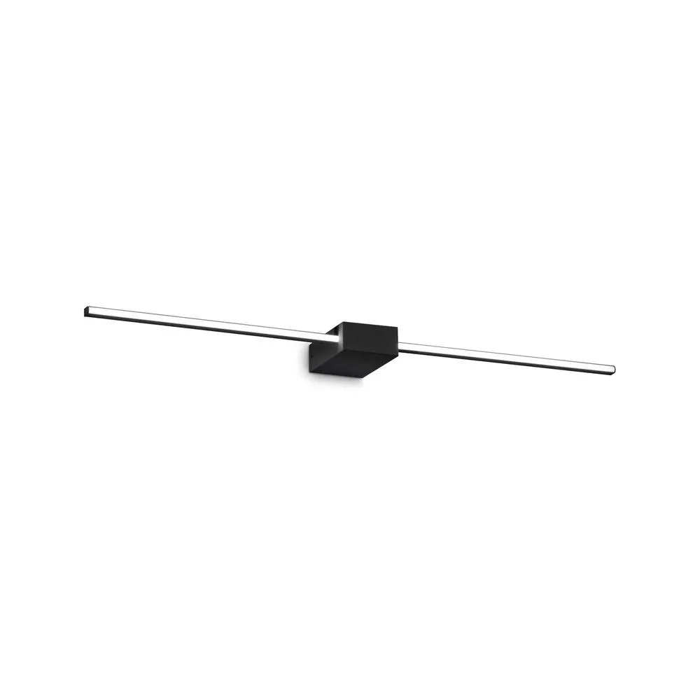 Netlighting Theo 2 Light Integrated LED Wall Lamp Black 900Lm 3000K