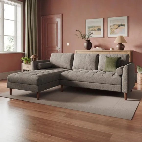 Max Multi Yarn Boucle Corner Chaise Sofa