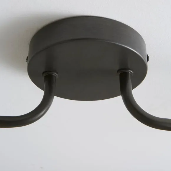 Marsden Industrial 4 Light Semi Flush Spotlight Bar 4