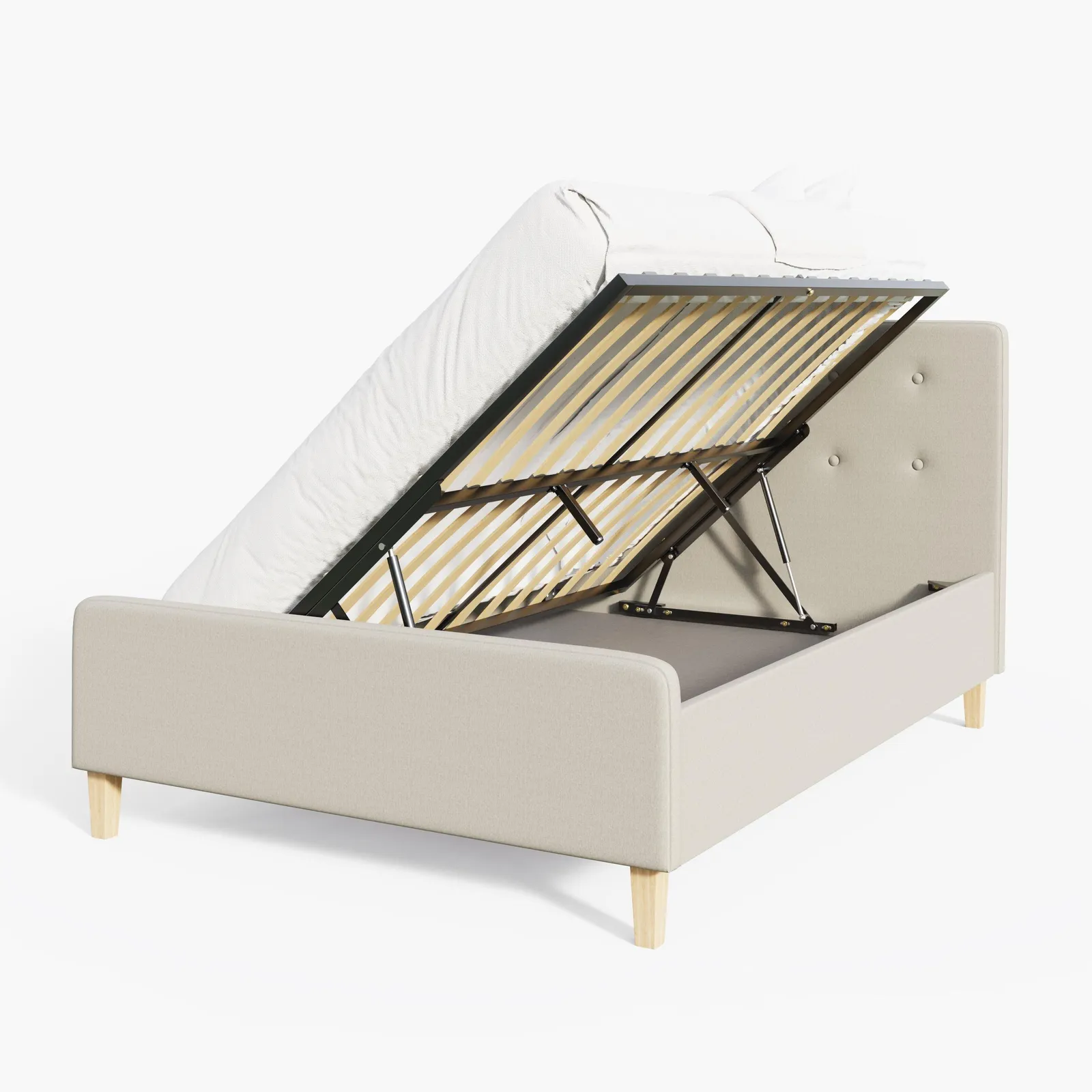 GFW Ashbourne Ottoman Storage Bed in Natural 3