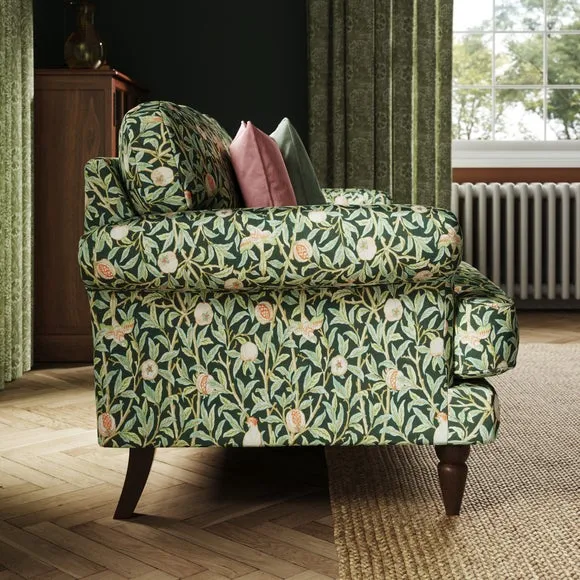Jolene William Morris Bird & Pomegranate Print Velvet 2 Seater Sofa 3