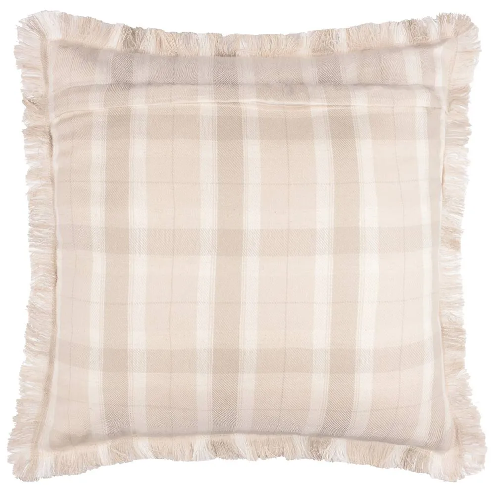 Voyage Maison Arrochar Tartan Woven Indoor/Outdoor Cushion in Beige 3