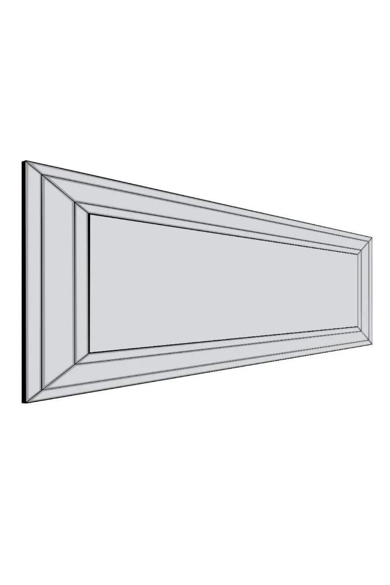 MirrorOutlet All Glass Modern Bevelled Full Length Leaner Mirror 174 x 85 CM in Silver 6