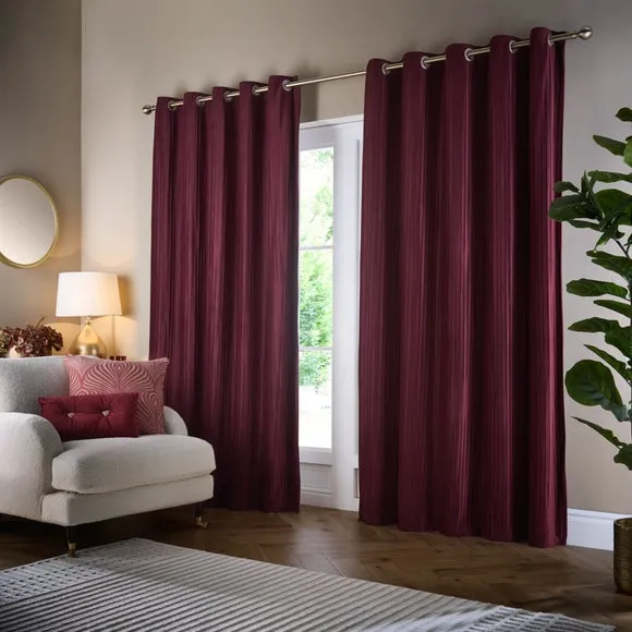 Paoletti Corinthian Eyelet Curtains 2