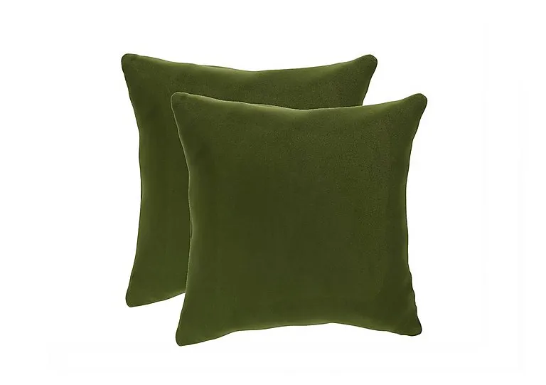 Pair of Large Scatter Cushions - Woodland Moss