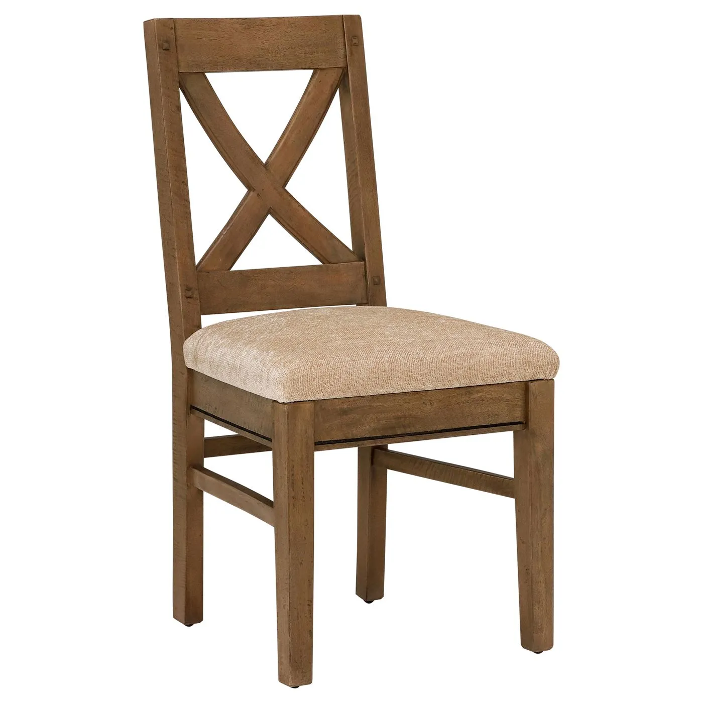 Antix X Dining Chair - Brown - Mango Wood - W49 x D53.5 x H101cm - Barker & Stonehouse