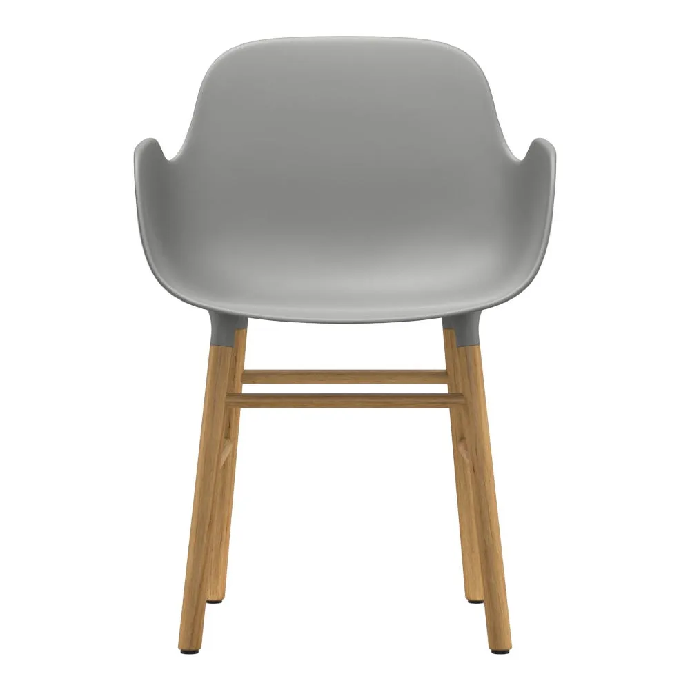 Normann Copenhagen Form Armchair Grey Shell Oak Legs 2