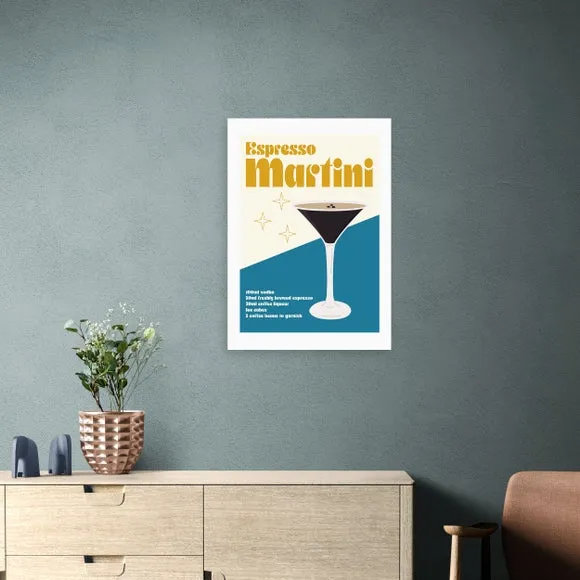 East End Prints Espresso Martini Cocktail Framed Print 1