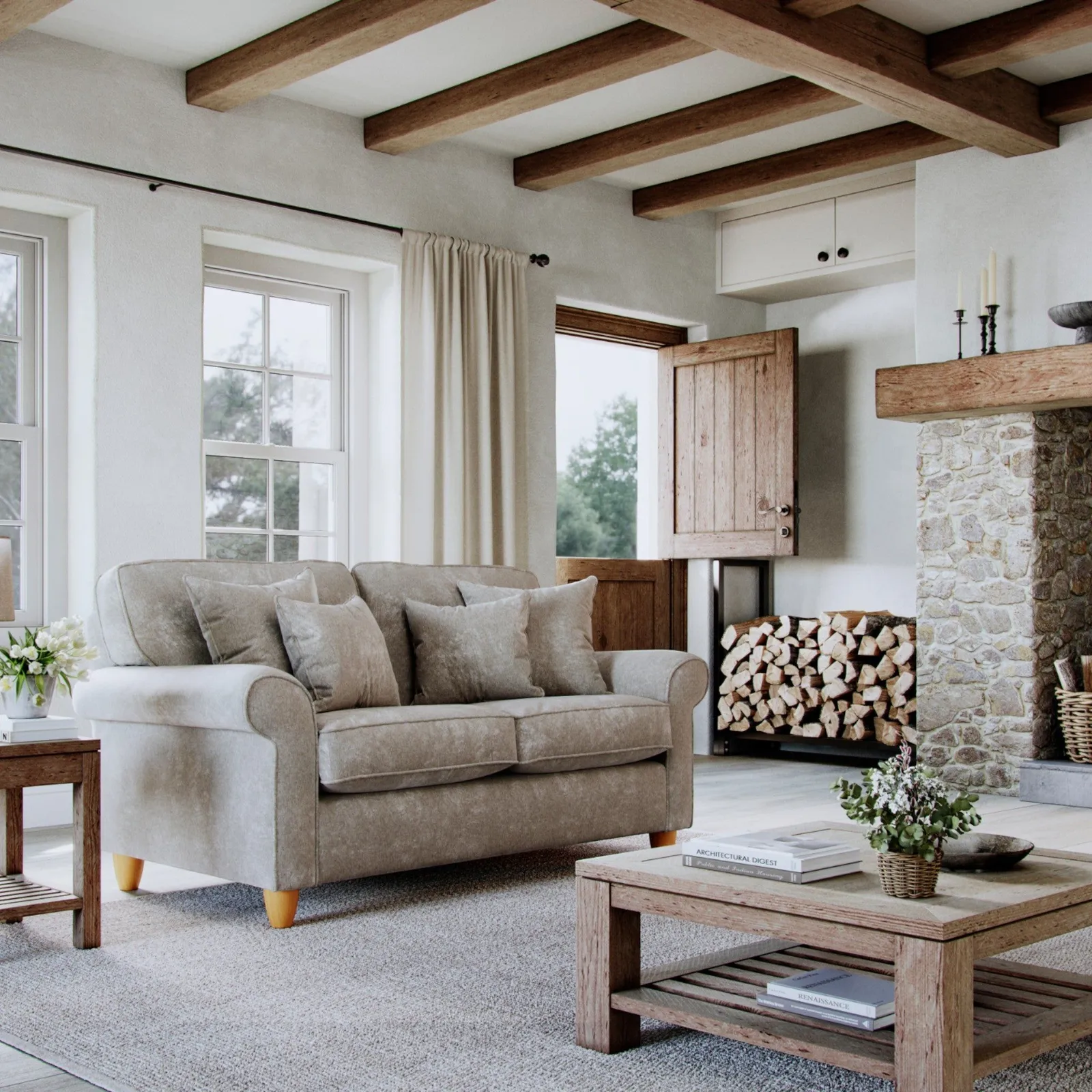 The Great Sofa Company Flora Small Sofa Glory Beige