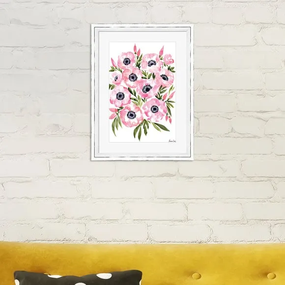 The Art Group Pink Anemones Framed Print