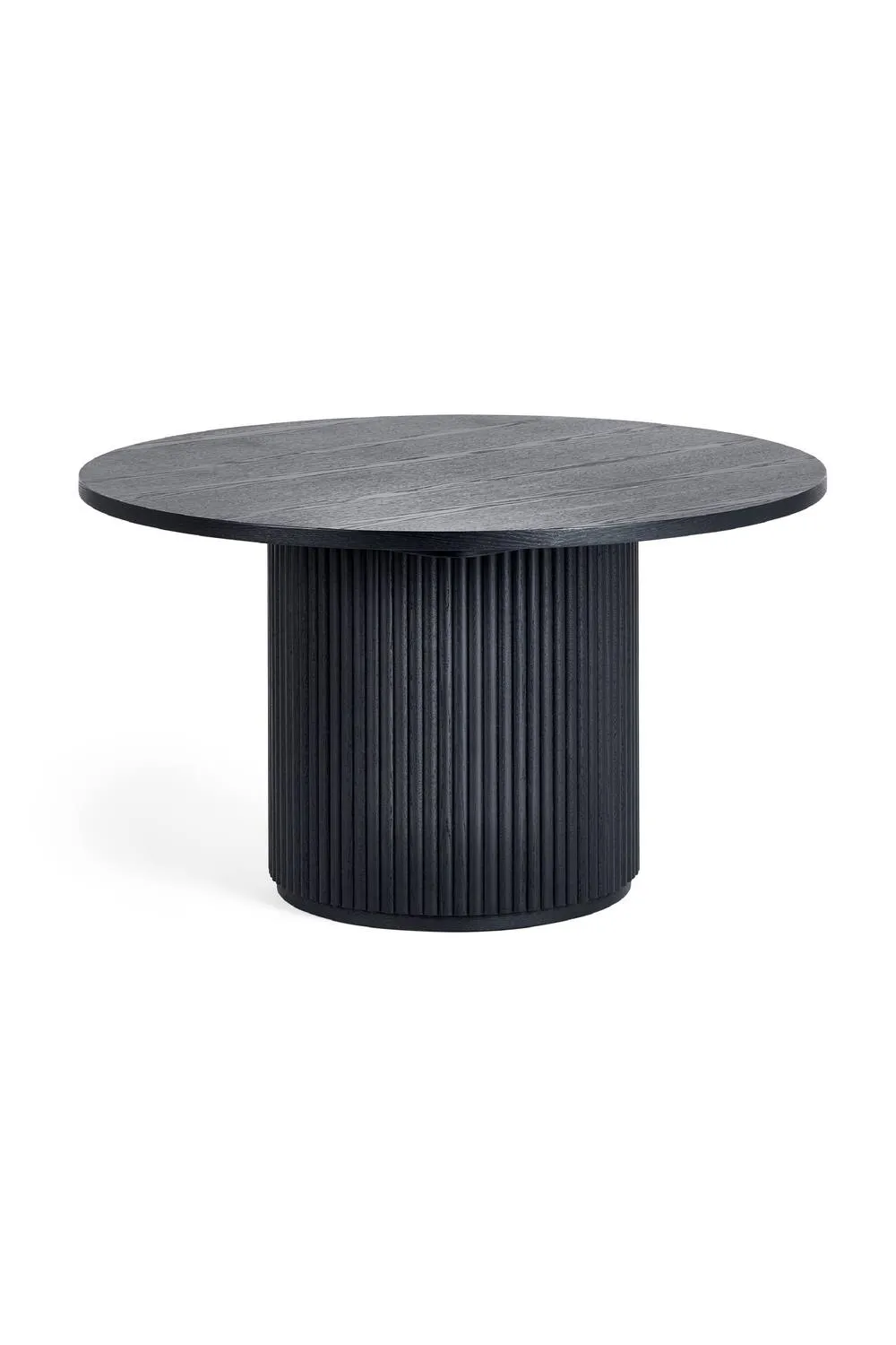 Julian Bowen Louis Fluted Round Coffee Table in Black 3