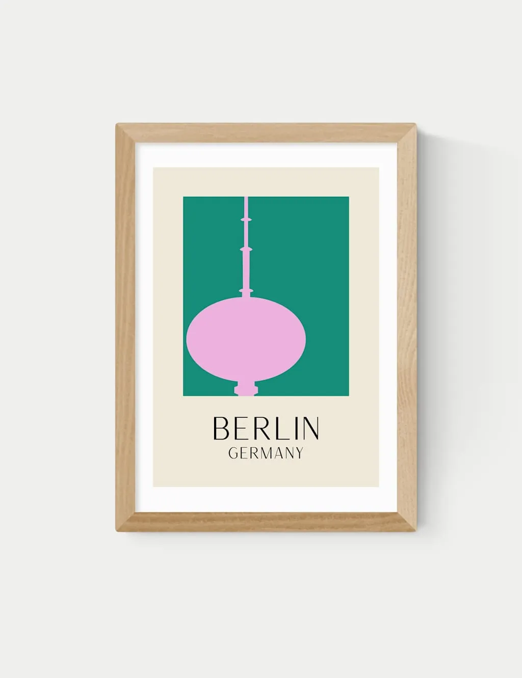 East End Prints Berlin Framed Art Natural