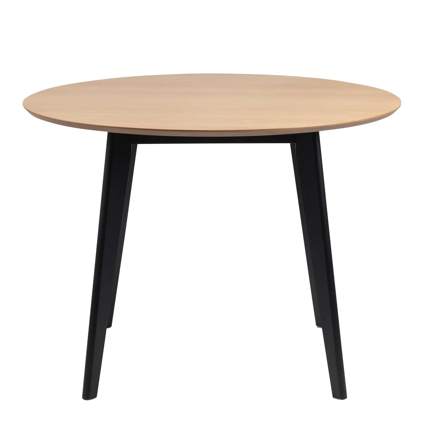 Furniture To Go Roxby Round Dining Table in Oak & Black 2