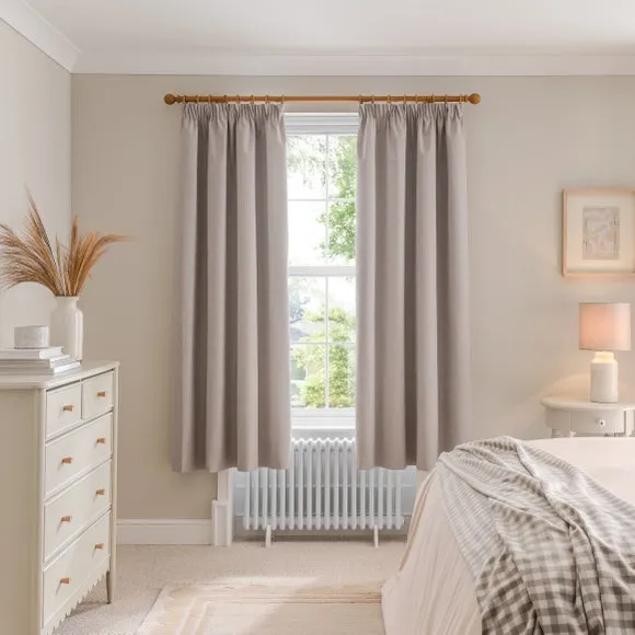 Luna Brushed Pencil Pleat Curtains (Blackout Available) 4