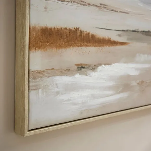 Serene Coastline Framed Canvas 2