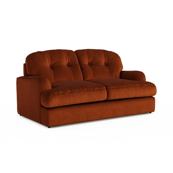 Martha Matte Plush Velvet 2 Seater Double Sofa Bed 6