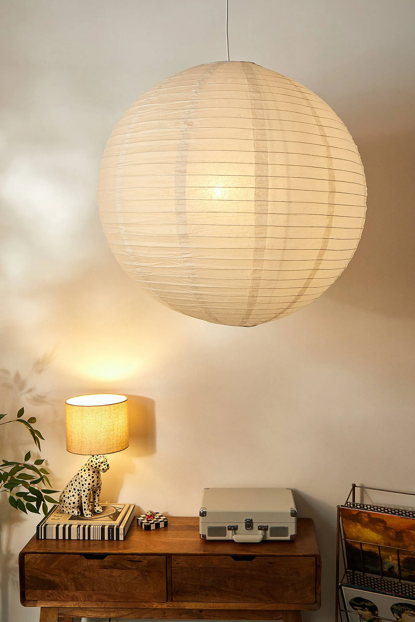 Jumbo Paper Lamp Shade - White