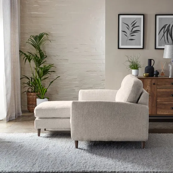 Sven Chunky Chenille Reversible Corner Chaise Sofa 5
