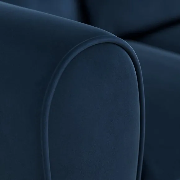 Blake Curved Arm Opulent Velvet Corner Chaise Sofa 5