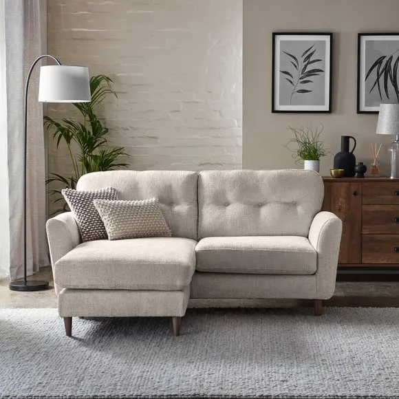 Sven Chunky Chenille Reversible Corner Chaise Sofa 1