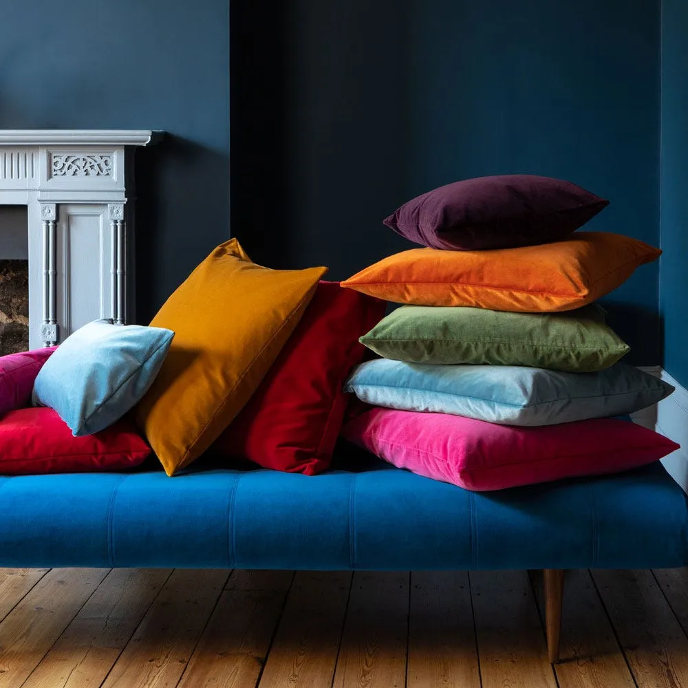 Heal's Velvet Cushion Rust 55 x 55cm 3